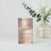 QR-Code-Rose-Glitzer für Body Sculpting-Logos Wax  Visitenkarte (Stehend Vorderseite)