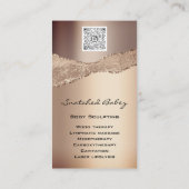 QR-Code-Rose-Glitzer-Wax für Körperpflege-Bildbear Visitenkarte (Rückseite)