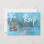 QR-Code RSVP-Karte für Hochzeitssommer RSVP Karte (Vorderseite)