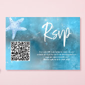 QR-Code RSVP-Karte für Hochzeitssommer RSVP Karte