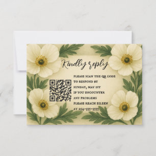 QR-Code-RSVP-Karte für Poppen RSVP Karte