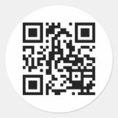QR CODE® RUNDER AUFKLEBER (Vorderseite)