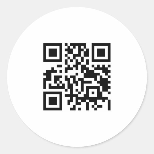 qr code runder aufkleber (Vorderseite)