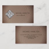 QR-Code Rustic-Folie-Profil Visitenkarte (Vorne/Hinten)