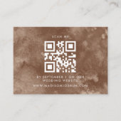 Qr Code Rustic Watercolor Wild Fern UAWG Begleitkarte (Vorderseite)