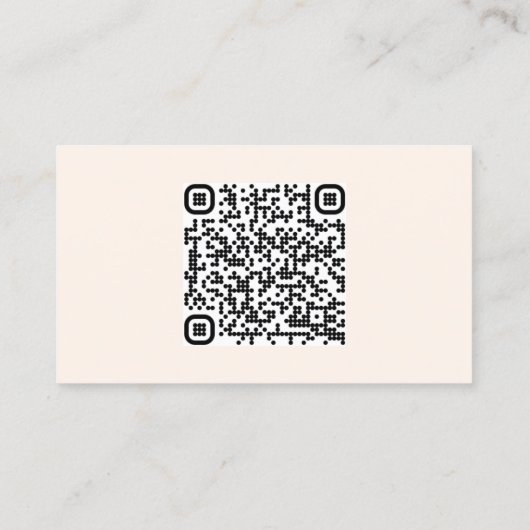 QR Code Rustic Wedding Details Enclosure Card Visitenkarte (Rückseite)