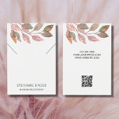 QR-Code Rustikale Aquarellfarbenketten-Display-Kar