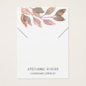 QR-Code Rustikale Aquarellfarbenketten-Display-Kar (Vorderseite)