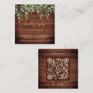 QR Code Rustikale Eukalyptus Greenerity Wedding RS Begleitkarte