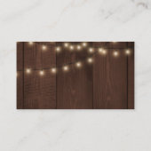 QR-Code rustikale Hochzeit mit Country-Chic RSVP Begleitkarte (Rückseite)