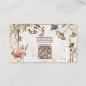 QR Code Rustikale Hochzeit von Watercolor Woodland Begleitkarte (Vorderseite)