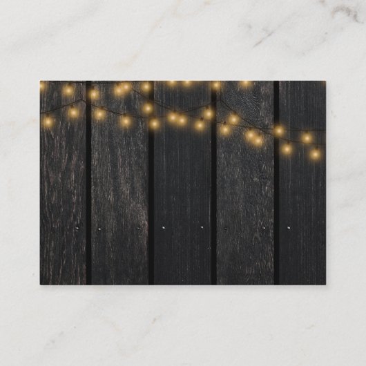 QR-Code rustikale Sonnenblume Elegante Hochzeit UA Begleitkarte (Rückseite)