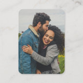 QR Code Rustikale Zeichenfolgenleuchten Hochzeitin Begleitkarte (Rückseite)