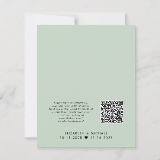 QR Code Sage Hochzeitempfang (Rückseite)