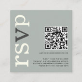 QR-Code Sage Ivory Wedding Online-UAWG Begleitkarte (Vorderseite)