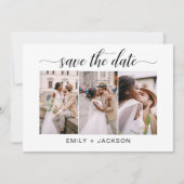 QR-Code - Save the Date 3 Foto Elegant Moderne (Vorderseite)