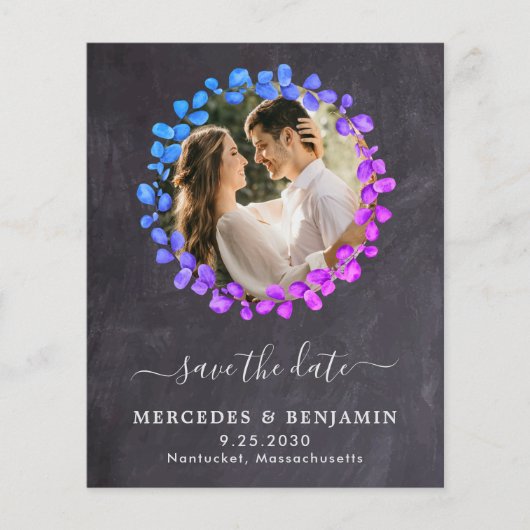 QR-Code Save the Date Botanischer Eukalyptus (Vorderseite)