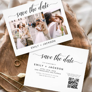 QR-Code - Save the Date Moderne Einladung 3 Foto