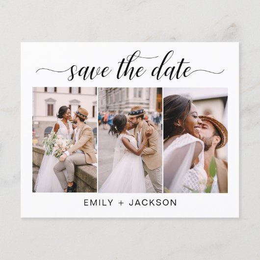 QR-Code - Save the Date Moderne Einladung 3 Foto (Vorderseite)