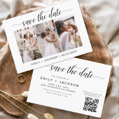 QR-Code - Save the Date Modernes Elegant-3-Foto