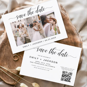 QR-Code - Save the Date Modernes Elegant-3-Foto