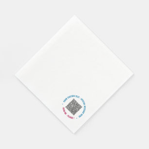 QR-Code Scan Benutzerdefinierter Text: Napkins wäh Serviette