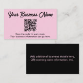 QR Code Scan Business Card Visitenkarte (Vorne/Hinten)