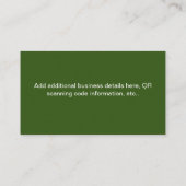 QR Code Scan Business Card Visitenkarte (Rückseite)