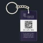 QR Code Scan Business Logo Promo Keychains Schlüsselanhänger<br><div class="desc">Promote your company with this modern QR code scan business logo keychain. Perfect for small business branding,  marketing,  and promotional giveaways. Easily add your logo,  scannable QR code,  or custom text to create personalized branded accessories. A simple minimalist promotional product designed to help customers quickly connect with your business.</div>