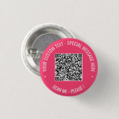 QR Code Scan Custom Text Button Ihre Farben (Vorne & Hinten)