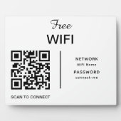 QR-Code-Scan des Wifi-Netzwerks verbindet modernes Fotoplatte (Vorderseite)
