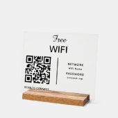 QR-Code-Scan für das Wifi-Netzwerk, um moderne Ver Acrylschild (Winkel)