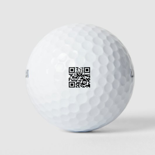 QR-Code-Scan-Geschäftslogo-Branding-Golfbälle Golfball (Vorderseite)