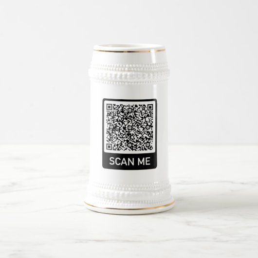 QR-Code-Scan-Info Benutzerdefinierte Biersteinenvo Bierglas (Mittel)