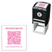 QR-Code-Scan-Info Benutzerdefinierte Briefmarke zu Permastempel (Beispiel)