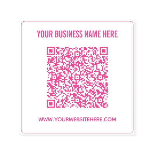 QR-Code-Scan-Info Benutzerdefinierte Briefmarke zu Permastempel (Design)