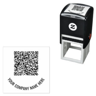QR-Code-Scan-Info Benutzerdefinierte Briefmarke zu Permastempel
