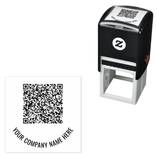 QR-Code-Scan-Info Benutzerdefinierte Briefmarke zu Permastempel (Beispiel)