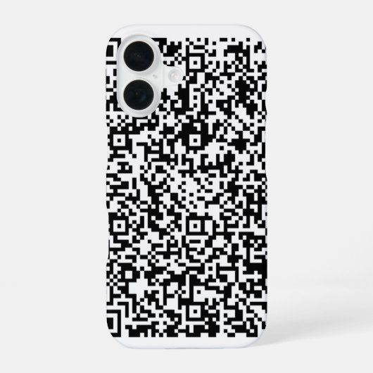 QR-Code-Scan-Info Benutzerdefinierte Farben iPhone 16 Hülle (Rückseite)