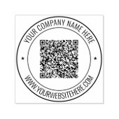 QR-Code-Scan-Info Benutzerdefinierte Text-Personal Permastempel (Design)