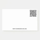 QR Code Scan Info Benutzerdefinierte Text Sticknot Post-it Klebezettel (Vorderseite)