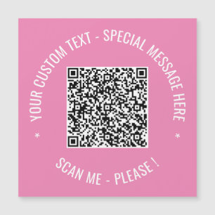 QR Code Scan Info Benutzerdefinierte Textfarben Ma Magnetkarte