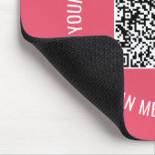 QR Code Scan Info Benutzerdefinierte Textfarben Ma Mousepad (Ecke)