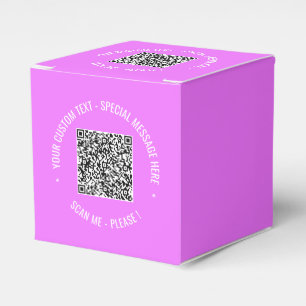 QR Code Scan Info Benutzerdefinierte Textfarben Vo Geschenkschachtel