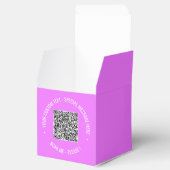 QR Code Scan Info Benutzerdefinierte Textfarben Vo Geschenkschachtel (Geöffnet)