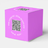 QR Code Scan Info Benutzerdefinierte Textfarben Vo Geschenkschachtel (Rückseite)
