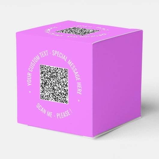 QR Code Scan Info Benutzerdefinierte Textfarben Vo Geschenkschachtel (Rückseite)