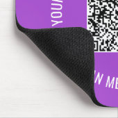 QR-Code Scan Info Benutzerdefinierte Textmaske Pus Mousepad (Ecke)