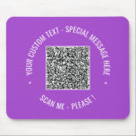 QR-Code Scan Info Benutzerdefinierte Textmaske Pus Mousepad<br><div class="desc">Benutzerdefinierte Farben und Schriftart - Ihre QR-Code-Scan-Info Benutzerdefinierte Textfarben Personalisierte Werbegeschenke Unternehmen oder Personal Modern - Hinzufügen Ihres QR-Codes - Bild oder Logo - Foto / Text - Name oder andere Informationen / Nachricht - Umgestalten und verschieben oder entfernen / Hinzufügen von Elementen - Bild / Text mit Anpassungstool. Wählen...</div>