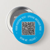 QR-Code-Scan-Info Benutzerdefinierter Text Ihre Fa Button (Vorne & Hinten)